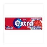 Extra Strawberry Flavour Sugarfree Chewing Gum 10pce × 30 × 1