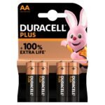 Duracell Plus 100% AA 4 Pack × 20 × 1