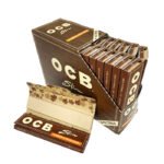 OCB Unbleached Virgin Slim and Tips + Filters Pk × 32 × 1