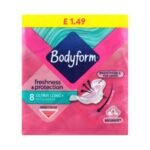 BODYFORM  ULTRALONG+ WINGS £1.49 PM 8s × 16 × 1