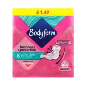 BODYFORM  ULTRALONG+ WINGS £1.49 PM 8s × 16 × 1