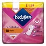 BODYFORM V-PROTECTION   ULTRA PM £1.49  10s × 12 × 1