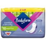 BODYFORM  MAXI LONG PM£1.49  10s  × 8 × 1