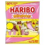 HARIBO Milkshakes Foam Sweets Sharing Bag 154g × 12 × 1