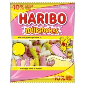 HARIBO Milkshakes Foam Sweets Sharing Bag 154g × 12 × 1