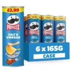 Pringles Salt & Vinegar Sharing Crisps 6 x 165g PMP £2.99 165g × 6 × 1