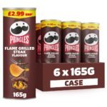 Pringles Flame Grilled Steak Sharing Crisps 6 x 165g PMP £2.99 165g × 6 × 1