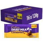 Cadbury Dairy Milk Caramel Chocolate Bar £1.95PMP 120g× 16 × 1