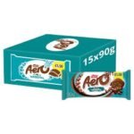 Aero Hazelnut Chocolate Sharing Bar  PMP £1.65  90g × 15 × 1
