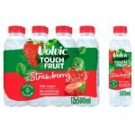 Volvic Touch of Fruit Low Sugar Strawberry Natural Flavoured Water 500ml  × 12 × 1
