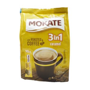 MOKATE BAG COFFEE CARAMEL 3 IN 1 SACHET 10'S x 10PK x 1