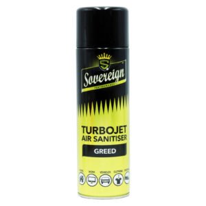 SOVEREIGN TURBOJET AIR FRESHENER GREED 12 x 500ML