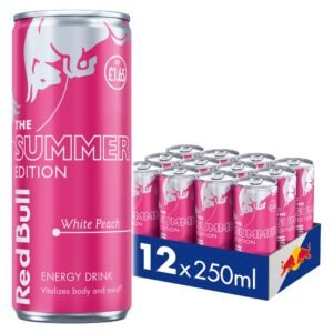 Red Bull Energy Drink Summer Edition White Peach 250 12 Pack PM 1.65 250ml × 12 × 1