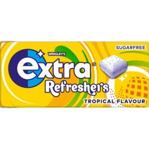 Extra Refreshers Chewing Gum Sugar Free Tropical x7 Pieces 15.6g × 16 × 1
