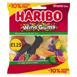 HARIBO Wine Gums Fruit Flavour Jelly PMP £1.25  154g × 12 × 1