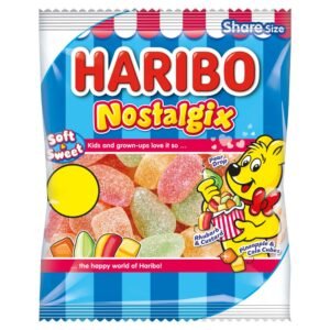 HARIBO Nostalgix Sugar Coated Fruit & Cola PMP £1.25 140g × 12 × 1