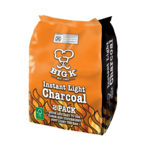 Big k Two Individual Bags of Instant Light Lumpwood Charcoal 2 Pack