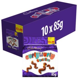 Cadbury Curly Wurly Squirlies Chocolate Bag £1.69 85g ×10×1