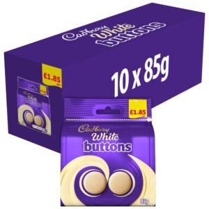 Cadbury White Chocolate Buttons Bag £1.89 PMP  85g ×10×1