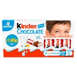 Kinder Small Chocolate Bars Multipack 8 x 12.5g PMP 100g × 10 × 1