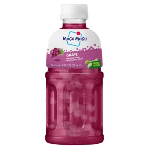 Mogu Mogu Grape Flavoured Drink with Nata de Coco 320ml × 6 × 1