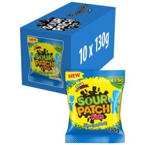 Sour Patch Kids Blue Raspberry Sweets Bag £1.50 PMP 130g × 10 × 1