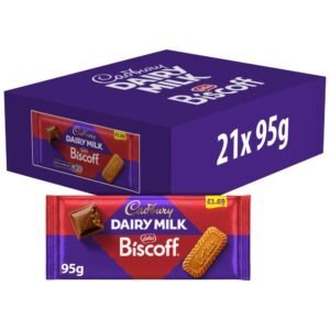 Cadbury Dairy Milk Biscoff Biscuit Chocolate Bar 95g PMP £1.69 95g × 21 × 1