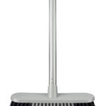 Silver Hard Broom With Handle x 1