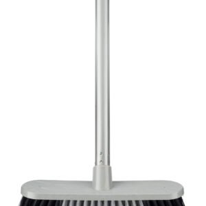 Silver Hard Broom With Handle x 1
