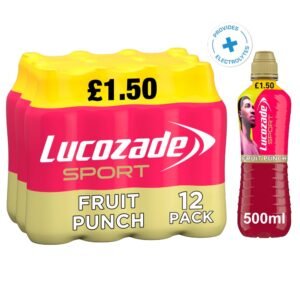 Lucozade Sport Drink Fruit Punch 500ml PMP £1.50 500ml × 12 × 1