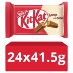 KitKat 4 Finger Milk Chocolate Biscuit Bar 41.5g Sgl × 24 × 1