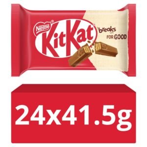 KitKat 4 Finger Milk Chocolate Biscuit Bar 41.5g Sgl × 24 × 1