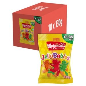 Maynards Bassetts Jelly Babies Sweets Bag £1.35 PMP 130g × 10 × 1