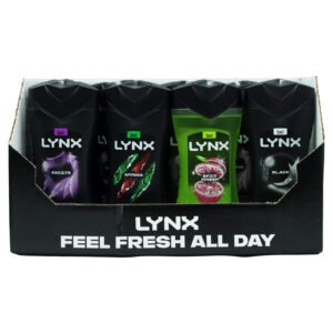 LYNX BODYWASH ASSORTED CASE 24 x 225ML