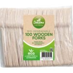 Wooden Forks 100pk × 1