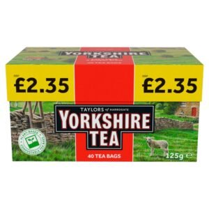 Yorkshire Tea 40 Tea Bags 125g PMP £2.35 40s×5×1