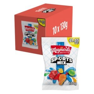 Maynards Bassetts Sports Mix Sweets Bag £1.35 PMP 130g × 10 × 1