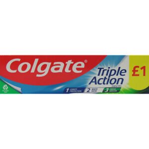 Colgate Triple Action Toothpaste PMP £1 75ml×12×1