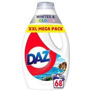 Daz Laundry Liquid Detergent for Whites & Colours 2.38L 68Wash × 4 × 1