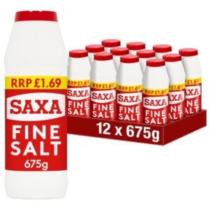 Saxa Fine Salt PMP £1.69 675g ×12×1