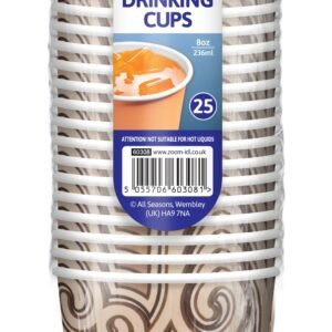 Single Wall Tea/Coffee Drinking Cups 25pk × 1