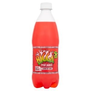 Bigga Fruit Punch Flavour Soft Drink 600ml×12×1