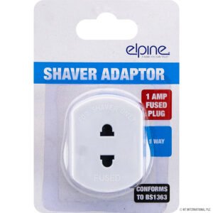 Shaver Adaptor 1 Amp White × 1