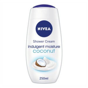NIVEA SHOWER CREAM -INDULGENT MOIST  COCONUT 250ML × 6 × 1