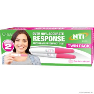 Midstream Pregnancy Test Kit Twin Pack × 1