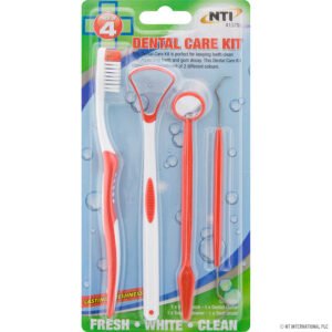 Dental Care Kit Toothbrush 4pk × 1