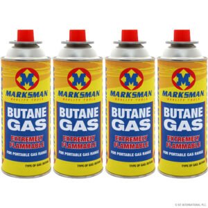 Butane Gas 227g Marksman Brand 4pc × 1
