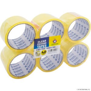Roll Clear Packing Tape 48mm x 40m 6pc× 1