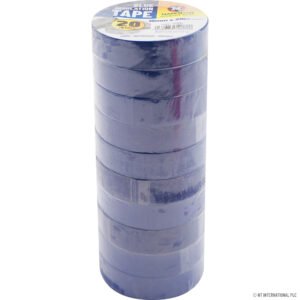 PVC Insulation Tape 19mm x 20m - Blue 10pc × 1