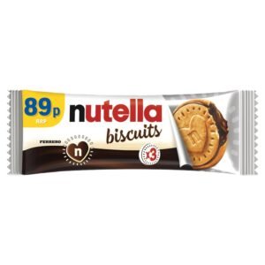 Nutella Crunchy Biscuits filled with Nutella 3 pieces 3pk × 28 × 1